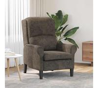 vidaXL poltrona Grigio scuro Pelle Sintetica