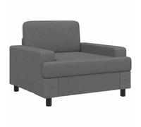 vidaXL Poltrona Grigio Scuro Tessuto
