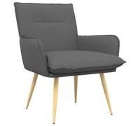 vidaXL Poltrona Grigio Scuro Tessuto