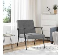 vidaXL poltrona Grigio scuro Tessuto