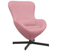 vidaXL Poltrona Imbottita Rosa Moderna Con Base Girevole Ergonomica Per Soggiorno & Lounge Sedia Singola Elegante Perfetta Per Lettura Rilassante Mobili Contemporanei Per Interni
