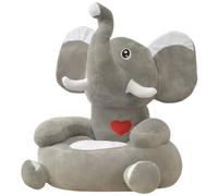 vidaXL - Poltrona in Peluche per Bambini Elefante Grigio