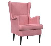 vidaXL Poltrona in velluto rosa, sedia elegante, sedia moderna, seduta in velluto, mobili robusti, rilassanti confortevoli, eleganti soluzioni interne