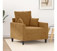 vidaXL Poltrona Marrone 60 cm Velluto