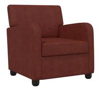 vidaXL Poltrona Marrone antico lucido Similpelle