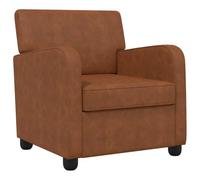 vidaXL Poltrona Marrone Antico Similpelle