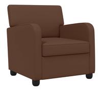 vidaXL Poltrona Marrone Similpelle