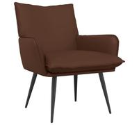 vidaXL Poltrona Marrone Similpelle