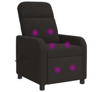 vidaXL Poltrona Massaggiante Nero Bouclé