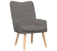 vidaXL Poltrona Moderna Grigia Chiara Ergonomica Imbottita con Cuscino Confortevole per Soggiorno Mobili per Casa Sedia Seduta Interna Trapuntata Relax Lettura
