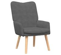 vidaXL Poltrona Moderna Grigia Scura Comoda per Rilassarsi in Soggiorno e Camera da Letto Design Ergonomico Costruzione Resistente Finitura Opaca Ottima Sedia per Lettura Mobili