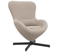 vidaXL Poltrona Moderna Grigio Chiaro con Funzione Girevole Design Ergonomico Rivestimento Resistente alle Macchie Ottima per Leggere Mobili da Soggiorno Poltrona Lounge Interna Struttura in Acciaio