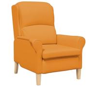 vidaXL Poltrona Moderna Senape Scuro Tessuto Grande Ergonomica