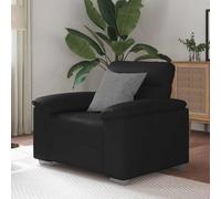 vidaXL Poltrona Nera 60 cm in Similpelle, Divano Singolo, Sedia Accento, Sedia Relax, Poltrona, Sedia TV, Divano a Un Posto, Divano a Un Posto