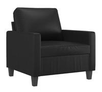 vidaXL Poltrona Nera 60 cm in Similpelle