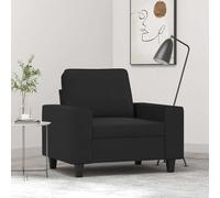 vidaXL Poltrona Nera 60 cm in Tessuto