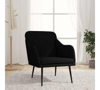 vidaXL Poltrona Nera 63x76x80 cm in Tessuto