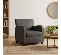 vidaXL Poltrona Nero antico Similpelle