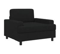 vidaXL Poltrona Nero Tessuto