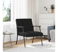 vidaXL poltrona Nero Tessuto