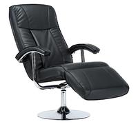 vidaXL Poltrona per TV Nera in Similpelle