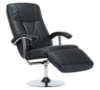 vidaXL Poltrona per TV Nera in Similpelle