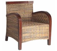 Poltrona in Rattan Intrecciato a Mano