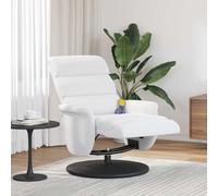 vidaXL Poltrona reclinabile Bianco PU