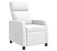 vidaXL Poltrona reclinabile Bianco Similpelle