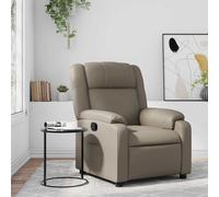 vidaXL Poltrona Reclinabile Cappuccino in Similpelle