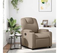 vidaXL Poltrona Reclinabile Cappuccino in Similpelle