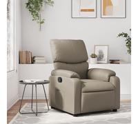 vidaXL Poltrona Reclinabile Cappuccino in Similpelle