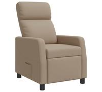 vidaXL Poltrona reclinabile Cappuccino Similpelle