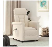 VIDAXL - Poltrona Reclinabile Elettrica Beige In Microfibra