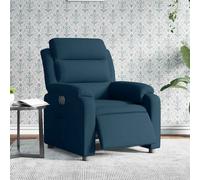 vidaXL Poltrona reclinabile elettrica in velluto Blu