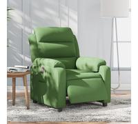 vidaXL Poltrona Reclinabile Elettrica Verde Chiaro in Velluto