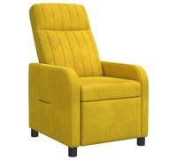 vidaXL Poltrona reclinabile Giallo Velluto (V)