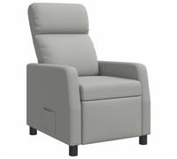 vidaXL Poltrona reclinabile Grigio Nuvola Tessuto