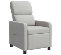 vidaXL Poltrona reclinabile Grigio Nuvola Tessuto