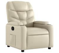 vidaXL Poltrona reclinabile in Similpelle Color Crema