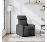 vidaXL Poltrona Reclinabile in Tessuto Grigio Scuro