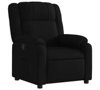 vidaXL Poltrona Reclinabile in Tessuto Nero, Poltrona reclinabile, Poltrona elettrica, Poltrona Singola, Poltrona reclinante, Poltrona