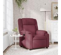 vidaXL Poltrona Reclinabile in Tessuto Rosso Vino, Poltrona reclinabile, Poltrona elettrica, Poltrona Singola, Poltrona reclinante, Poltrona