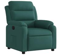 vidaXL Poltrona Reclinabile in Tessuto Verde Scuro, Poltrona reclinabile, Poltrona elettrica, Poltrona Singola, Poltrona reclinante, Poltrona