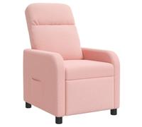 vidaXL Poltrona reclinabile Rosa Bouclé