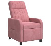 vidaXL Poltrona reclinabile Rosa Velluto (V)
