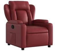 vidaXL Poltrona Reclinabile Rosso Vino in Similpelle, Poltrona reclinabile, Poltrona elettrica, Poltrona Singola, Poltrona reclinante, Poltrona