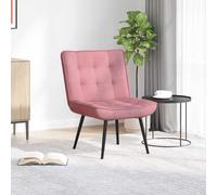 vidaXL Poltrona Relax 64x74x84 cm Rosa in Velluto