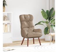 vidaXL Poltrona Relax Cappuccino in Pelle Ecologica