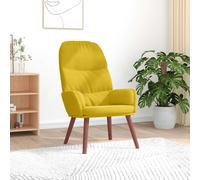 vidaXL Poltrona Relax Giallo in Velluto